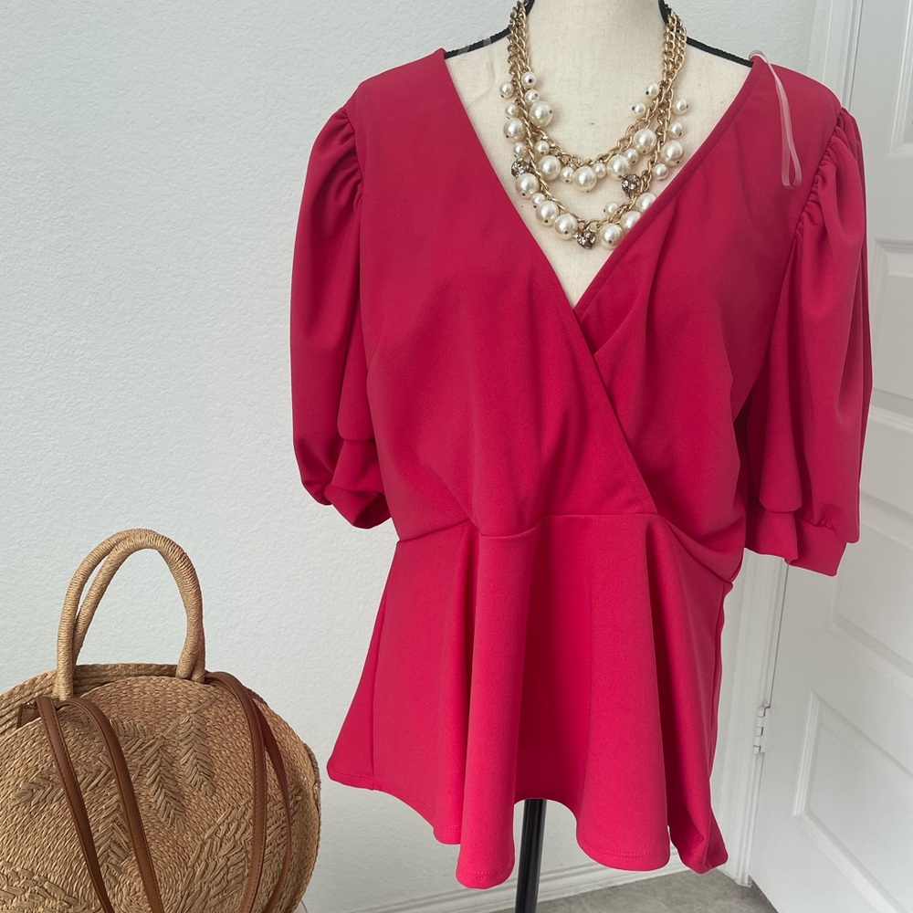 Bright pink top